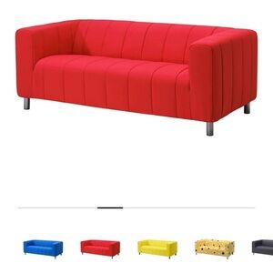 Red IKEA Klippan Sofa Cover
